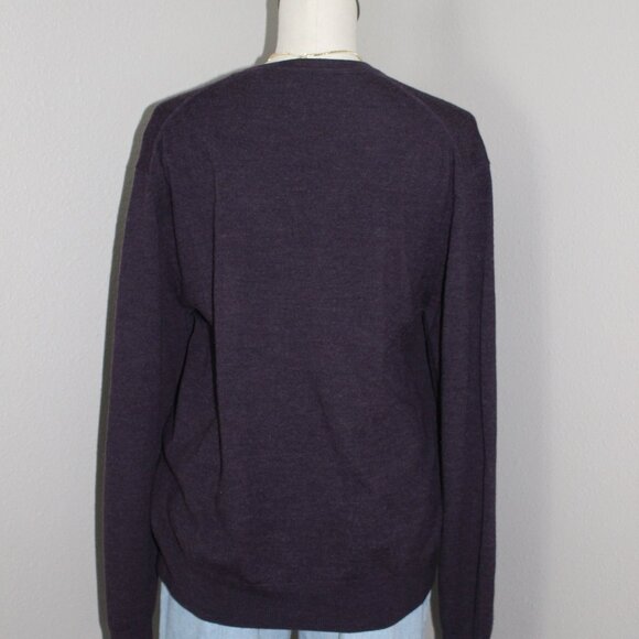 Purple Merino Wool Sweaterr - Picture 4 of 5